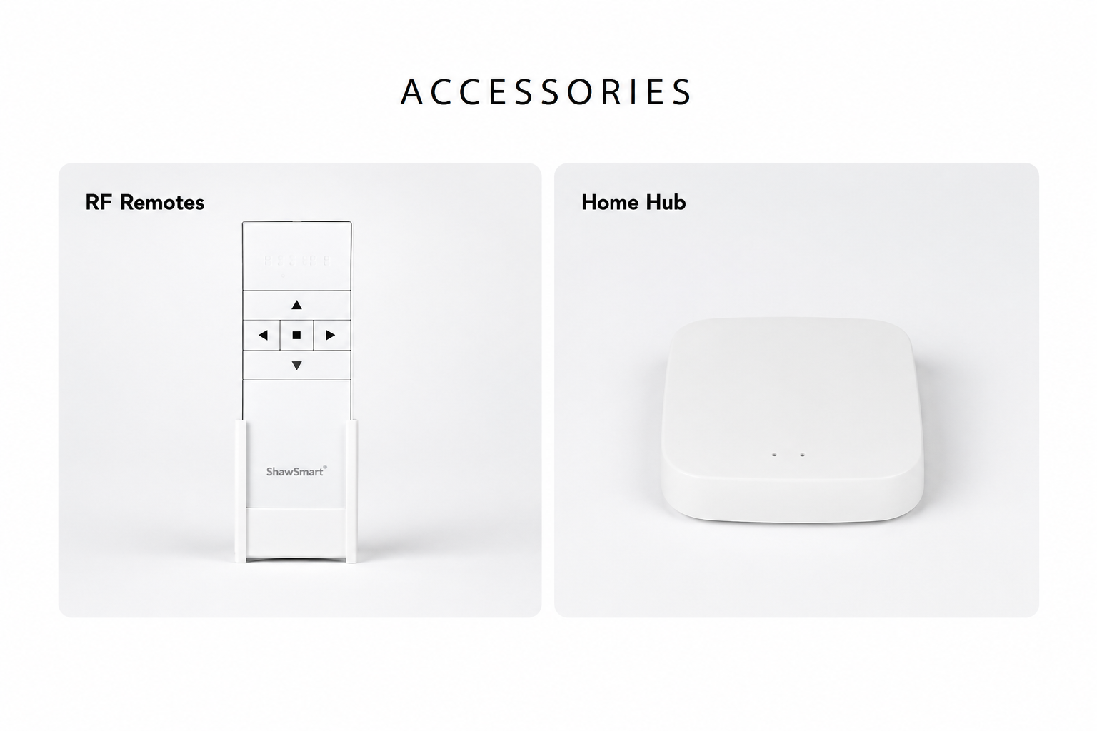 RF remotes and home hub accessories